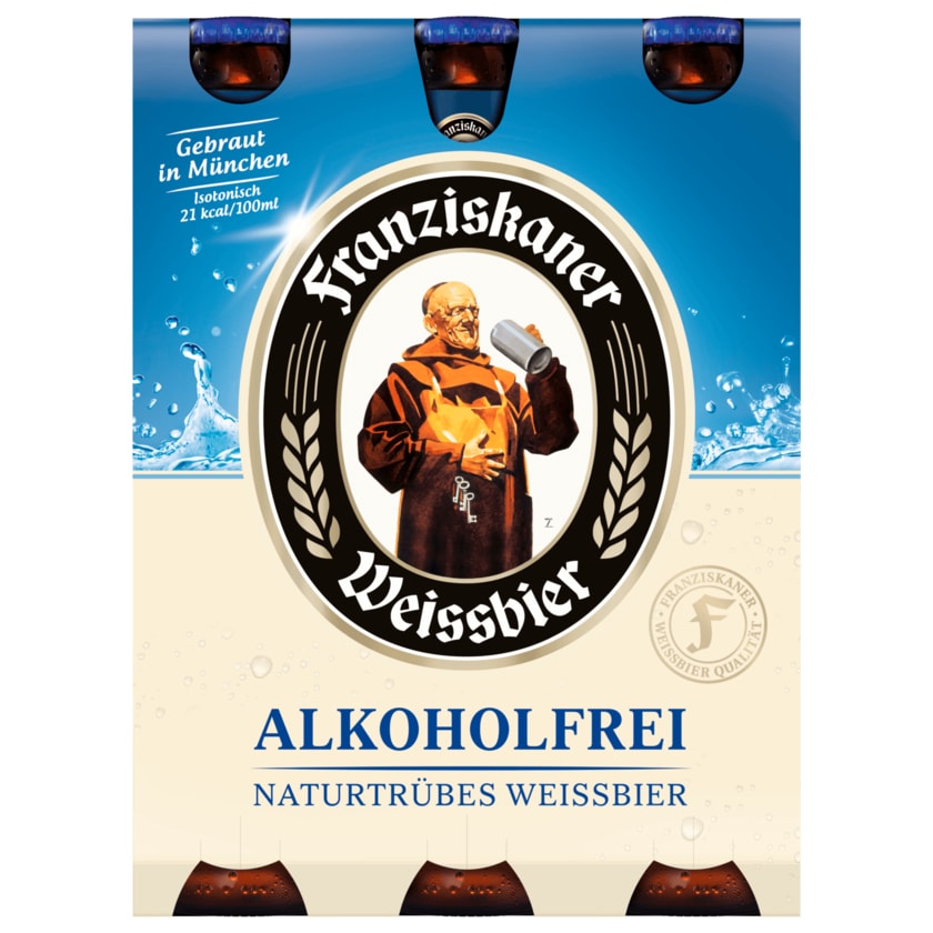 Franziskaner Weißbier alkoholfrei 6x0,33l
